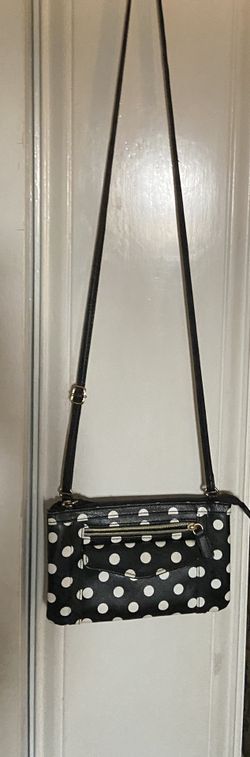 Polkadot leather purse