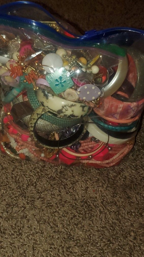Vintage JEWELRY Grab Bag #2 - Large - 1 Gallon Bag- Jam Packed