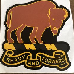 Buffalo Soldiers 20th Cavalry Decal “Ready & Forward”