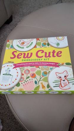 New Sew Cute embroidery kit