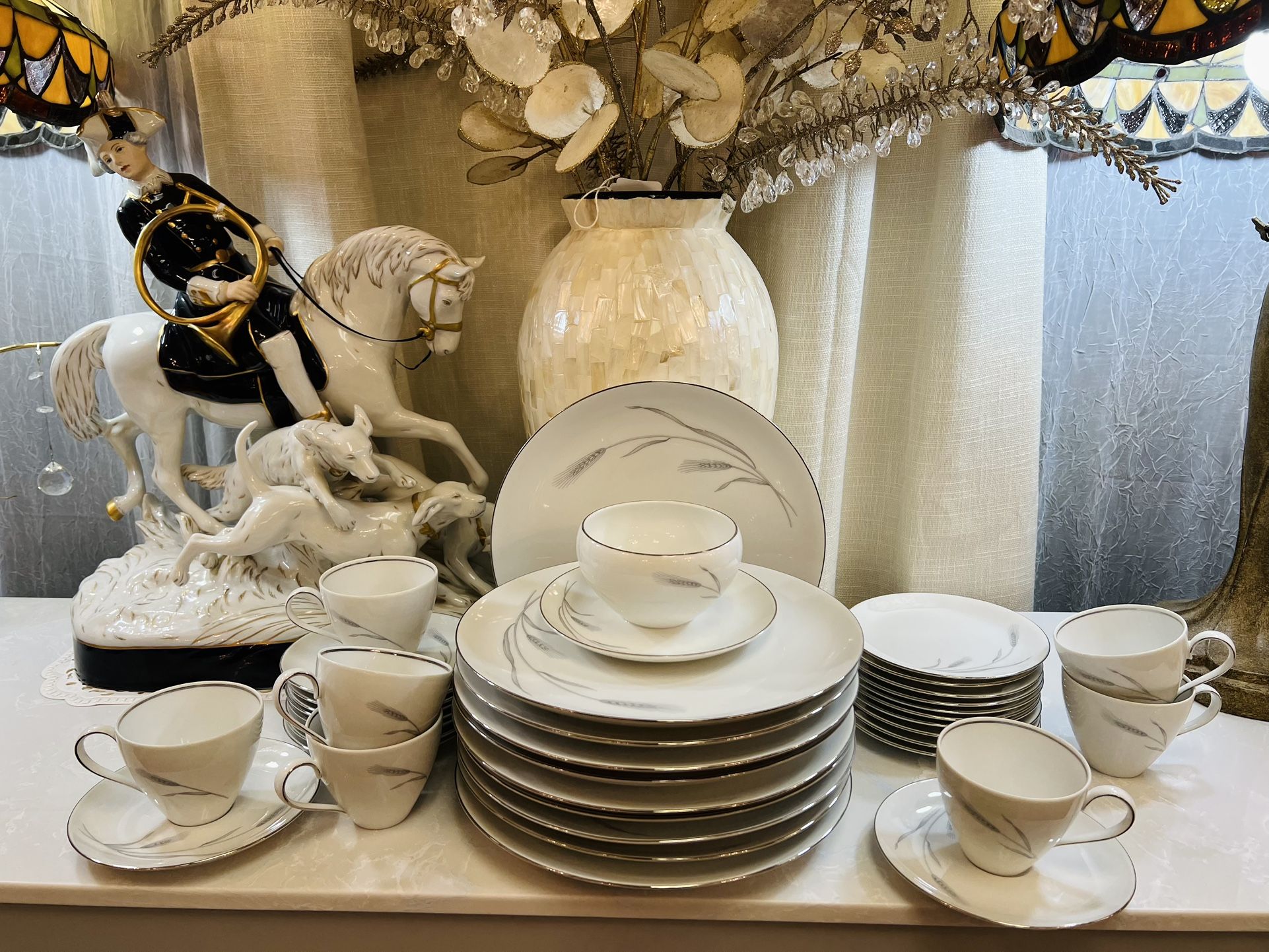 Johann Haviland Bavaria Germany – Fine China (Platinum Trim, Wheat Pattern)