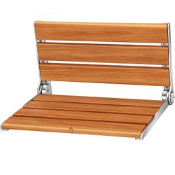 Wall Mounted Shower Seat - 16IN Fold Down Shower Seat with Heavy Duty 400LB Capacity, Non-Slip Shower Benches for Inside Shower, Ideal for Elderly, Di