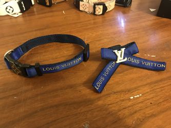 Louis Vuitton dog collar, handmade from authentic Louis Vuitton ribbon for  Sale in Fountain Valley, CA - OfferUp