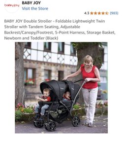 Babyjoy Double Stroller for Sale in Vista, CA - OfferUp