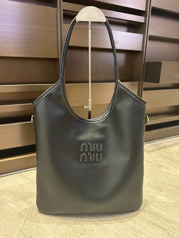 Miumiu's new hobo tote bag with an armhole design
