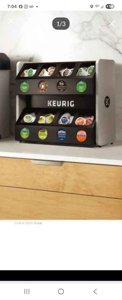 Premium 8-compartment display rack for Keurig pods.up to 160 capsules