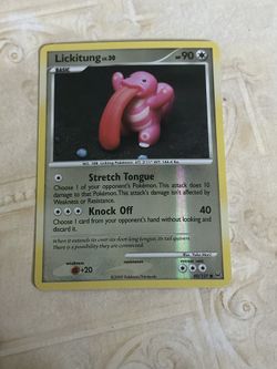 Pokemon Platinum Lickitung 80/127 Common Reverse Holo 2009 LP