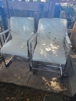 Mid century style Chairs faux leather