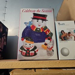 Vintage Snowman Cookie Jar