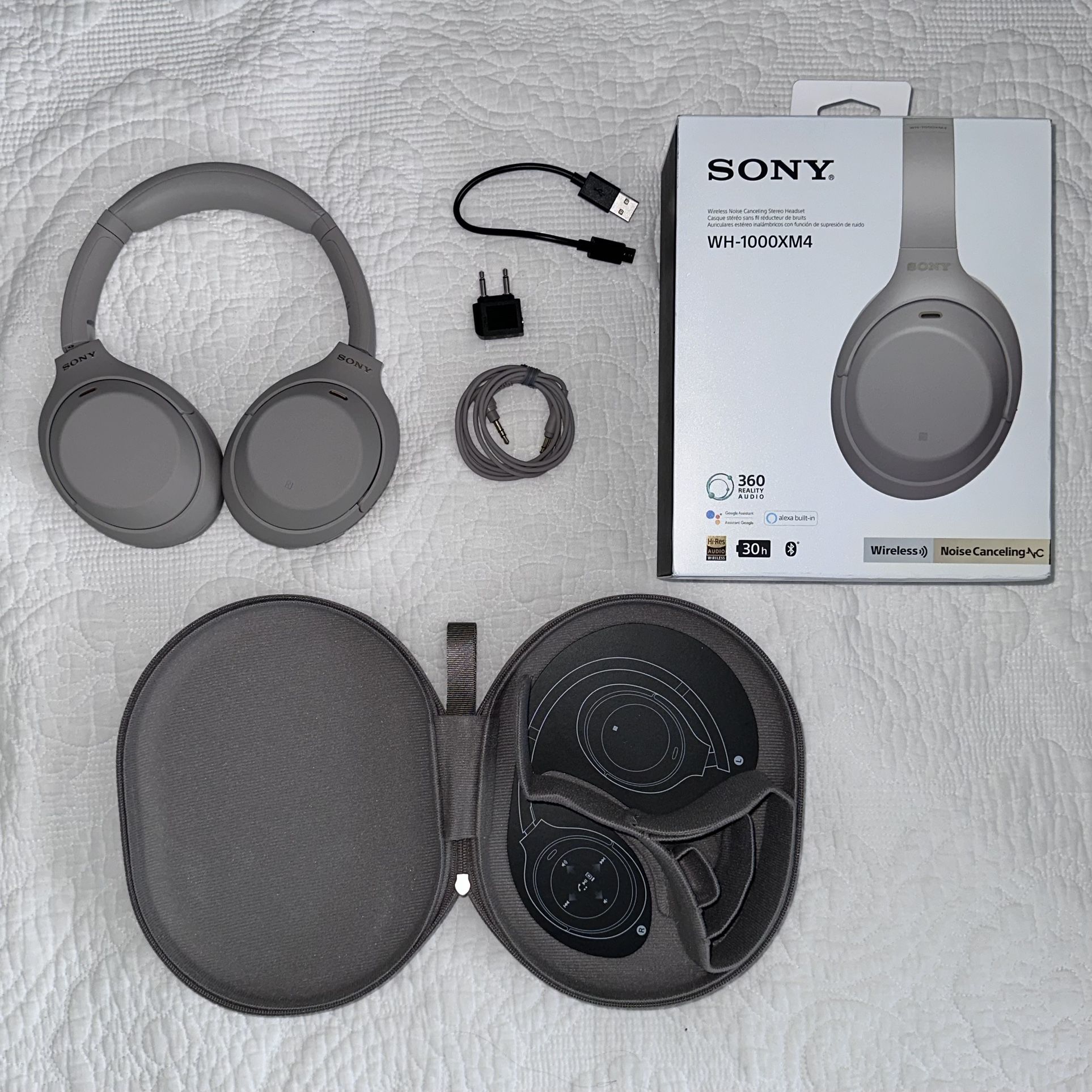 Sony WH1000XM4/B Premium Noise Cancelling Wireless Headphones
