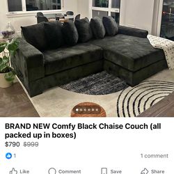 Black chase couch
