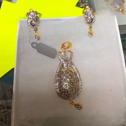 Sterling Silver With High Grade CZ Stone 