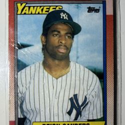 1990 Topps #61 - Deion Sanders Error Card - Original