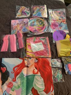 Disney Princess Birthday Party Supplies Bundle