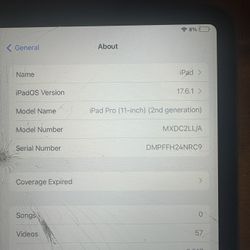 Ipad Pro 2nd Gen A2228 11 In