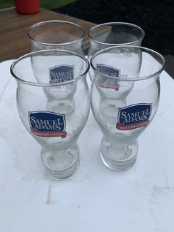 Sam Adams Pints Beer Glasses And Coleman Water Cooler 