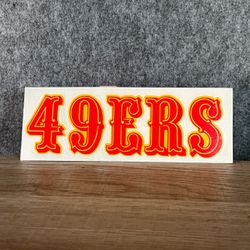 San Francisco 49ers 2 tone layered decal sticker - sports football