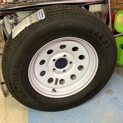 Trailer Tire 15” 5x4 1/2 Lug Pattern (1only) New 