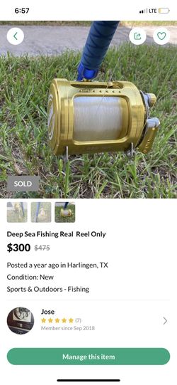 Deep Sea Fishing Real  Reel Only 