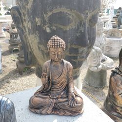 Concrete Buddha Statue / Cement Garden Backyard Buddhas