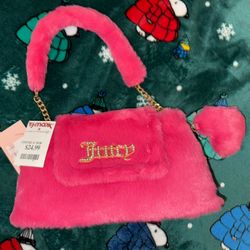 Juciy Couture Free Love Fluffy Shoulder Purse