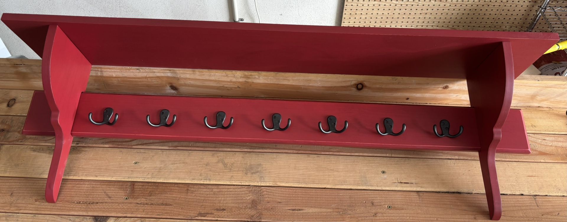 Pottery Barn Shelf With Hooks