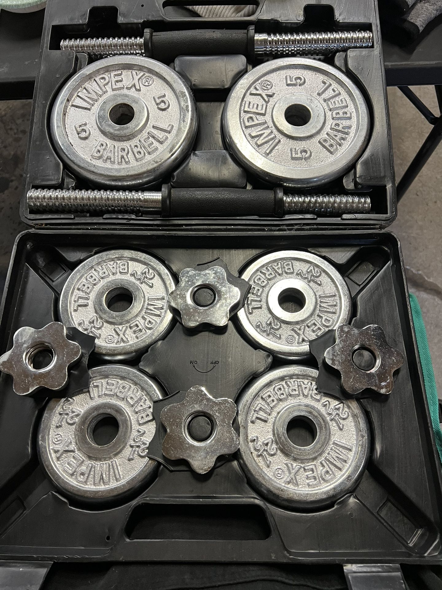 NEW Adjustable Dumbbell Set - PowerHouse CDS 36 Polished Chrome