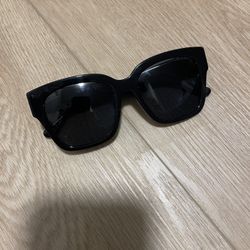 Diff Eyeglasses Black Framed & Black Lens Cat Eye Sunglasses