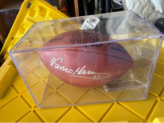 Franco Harris signed football