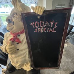 Italian Menu Statue
