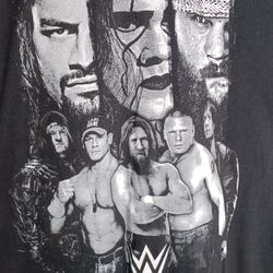 John Cena WWE t-shirt Vintage black Brock Cena Roman Adult Unisex Size  Large 