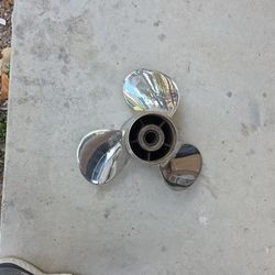 PowerTech (contact info removed) Stainless Steel  Boat Propeller 3 blades Yamaha 