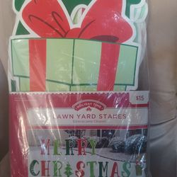 Christmas Lawn Yard Stakes