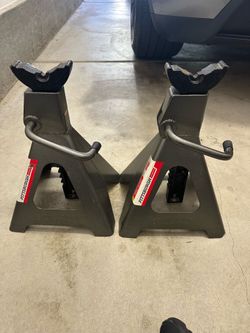 Pittsburgh Automotive 6-Ton Heavy-Duty Jack Stands – Pair – Very Good Condition.