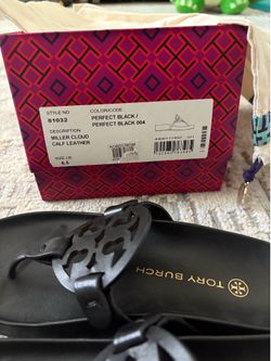 Tory Burch- MILLER CLOUD SANDAL size 6.5 Black