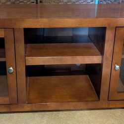Wood Glass Door Cabinet 