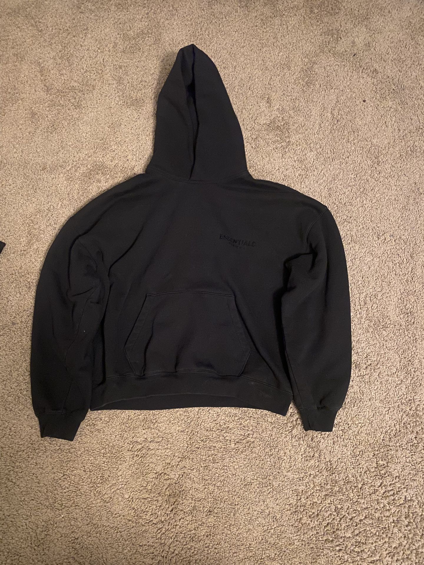 Essentials Fear Of God Black Hoodie