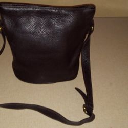 Vintage Coach Black Pebble Leather 4907
