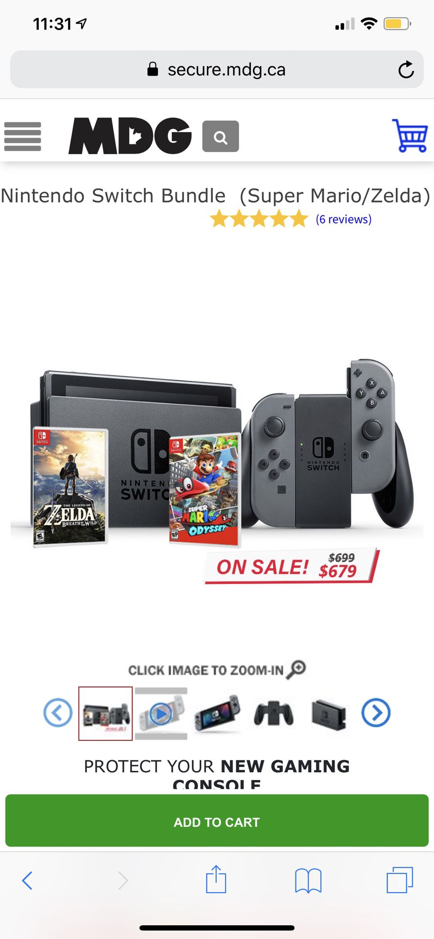 Nintendo Switch Bundle (final price)