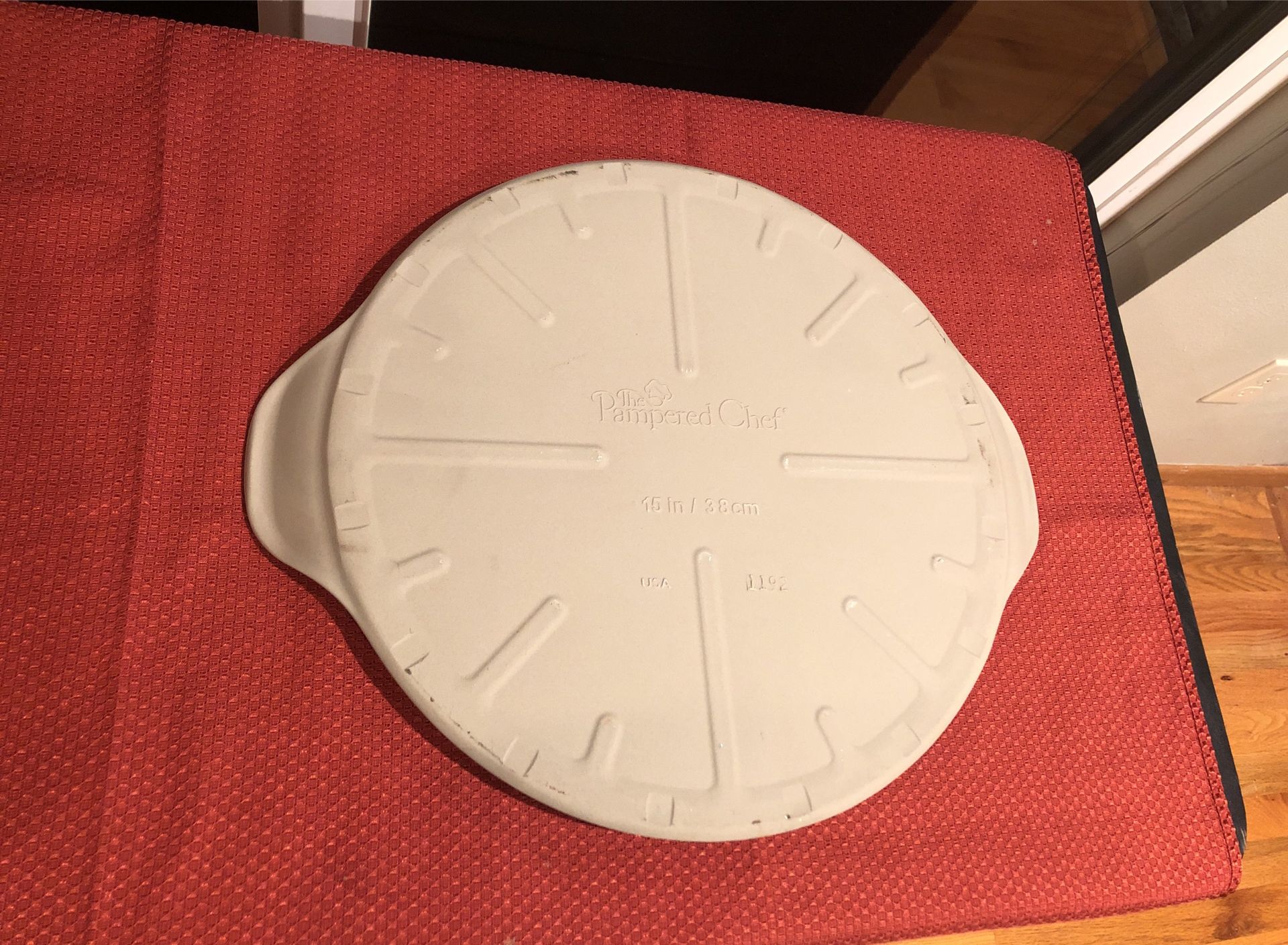 Pampered chef 15” Pizza Stone