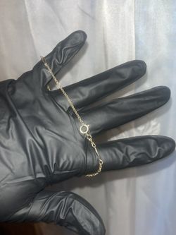 10k Gold Anklet  (Gold Plated)