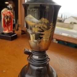 Vintage Japanese Metal Table Lamp