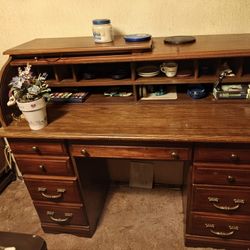 Vintage Roll Top Desk