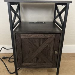 End Table With Charging Station