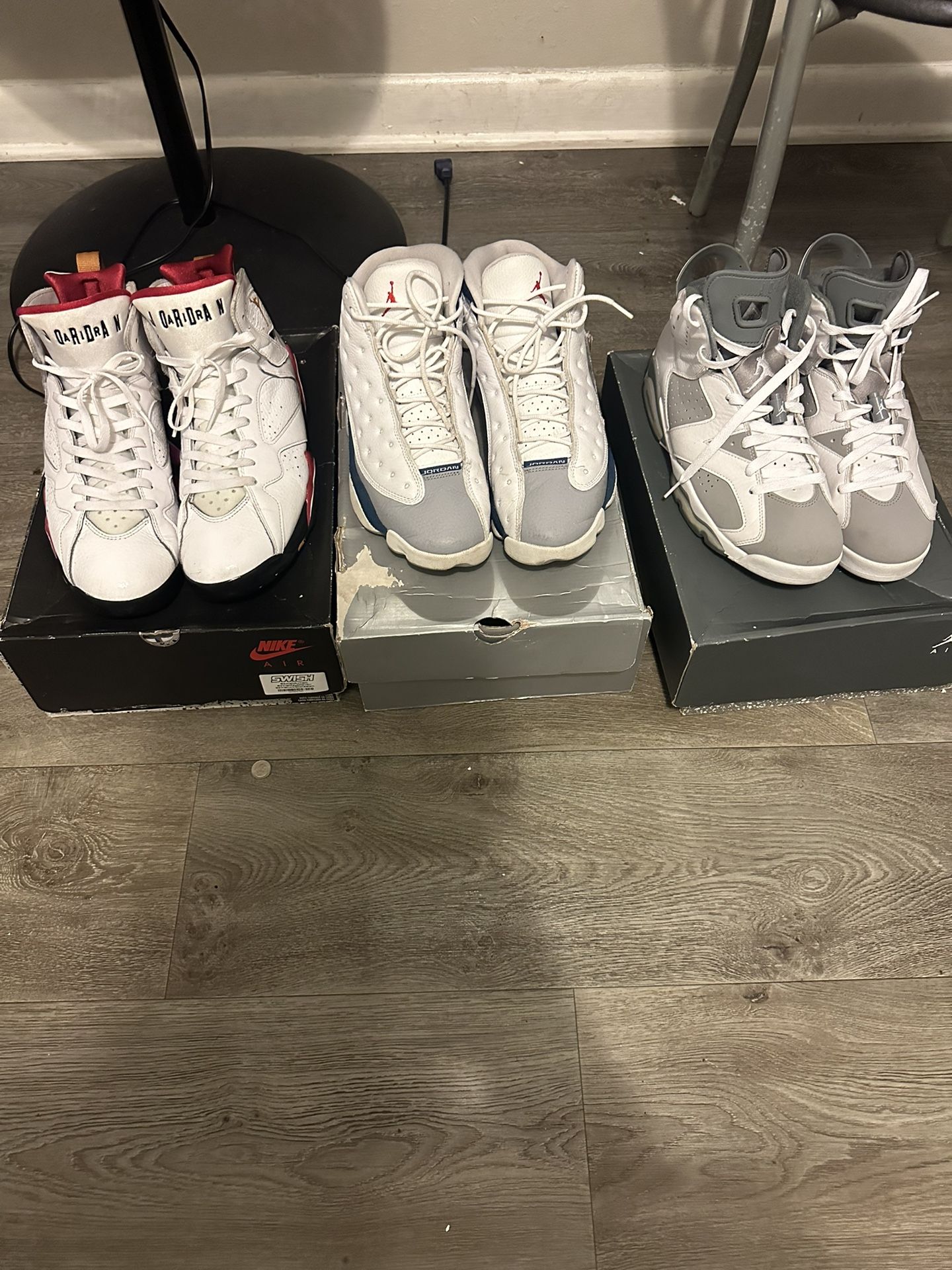 Jordan 6s,7s And 13s