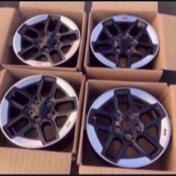 4 —- 5x5 5x127 Jeep Wrangler Wheels 17 Inch 17in 17x7.5 Rims Wheels Only Wrangler  !!!!!!!!!!!!