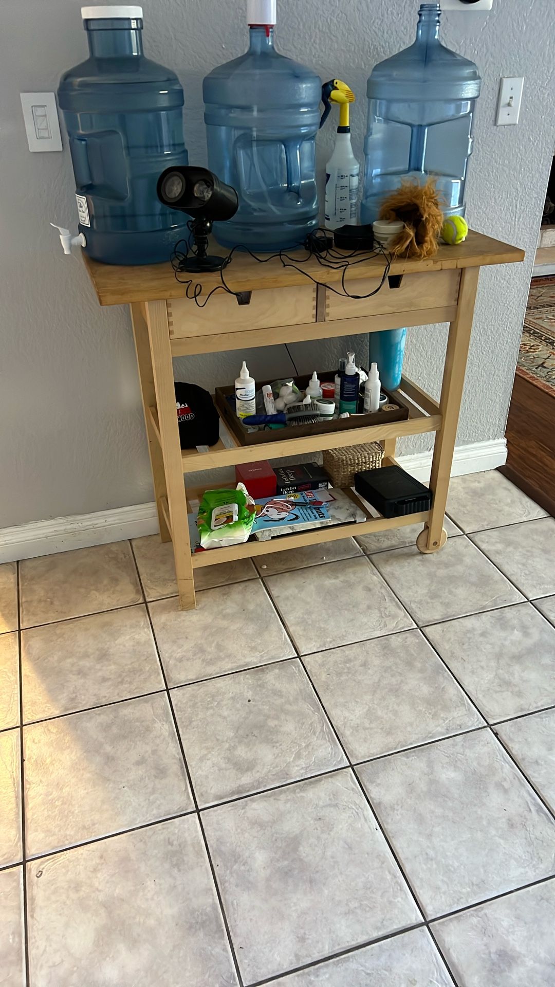 Wooden IKEA Kitchen Cart/Table