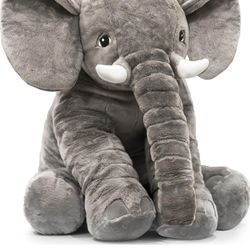Homily Stuffed Elephant Plush Animal Toy 24 INCH 