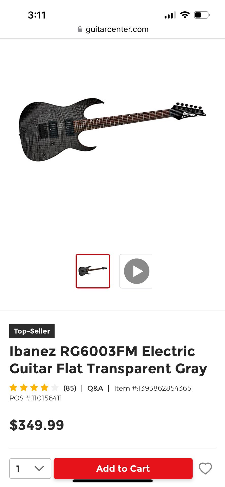 Ibanez RG Series electric Guitar and amp