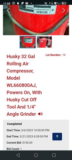 Husky  air compressor